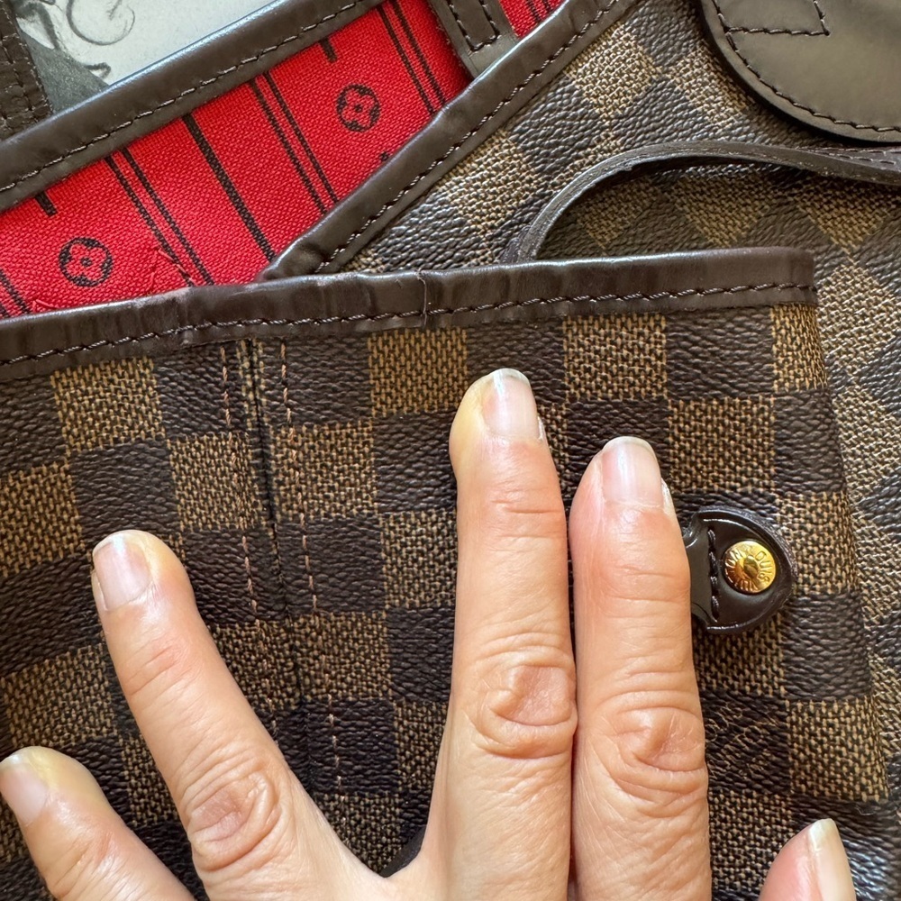 💯💯% AUTHENTIC Louis Vuitton Damier Ebene Neo Neverfull MM - Picture 12 of 17